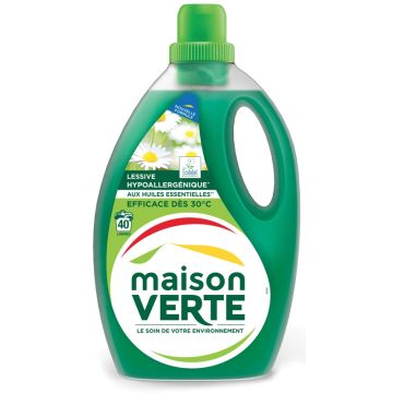Lessive Liquide Maison Verte (2,4L) Fraicheur Estivale